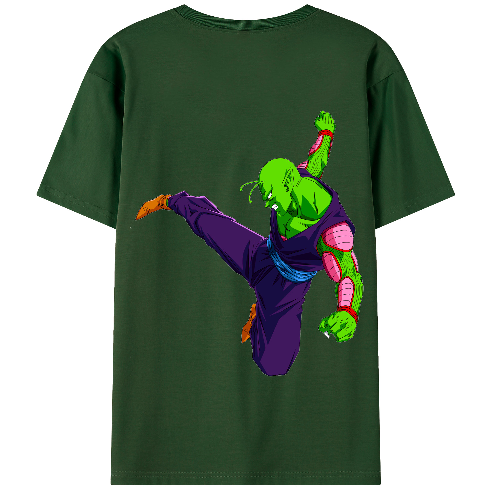 （画像用） ドラゴンボール ピッコロ DRAGON BALL Piccolo 綿100％半袖Tシャツ（背面プリント）